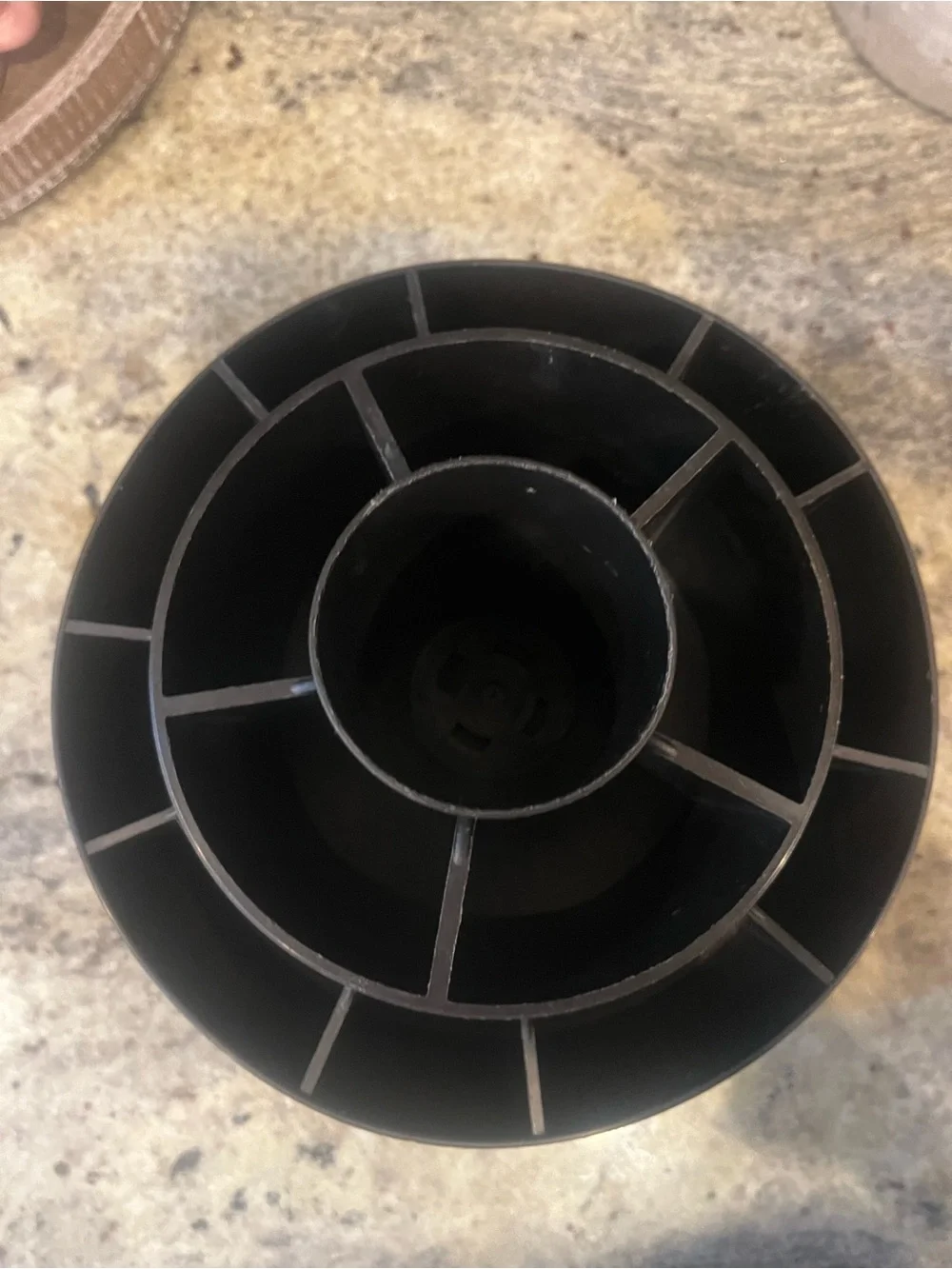 Pampered Chef Black Tiered Rotating Utensil Organizer